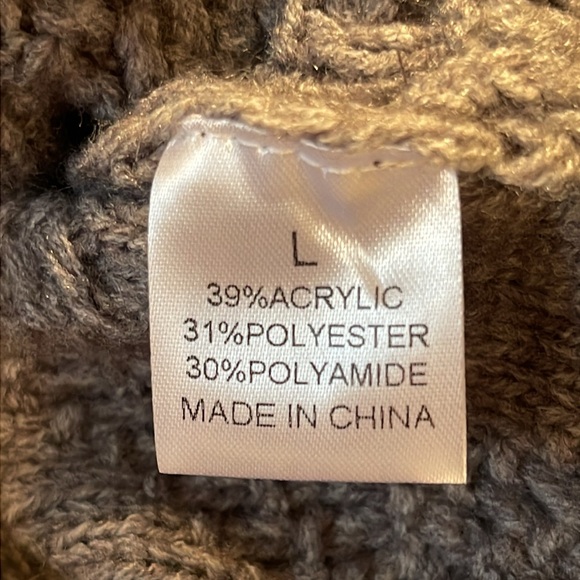 Panache apparel oversized gray winter c-neck cardigan size large - Picture 7 of 8